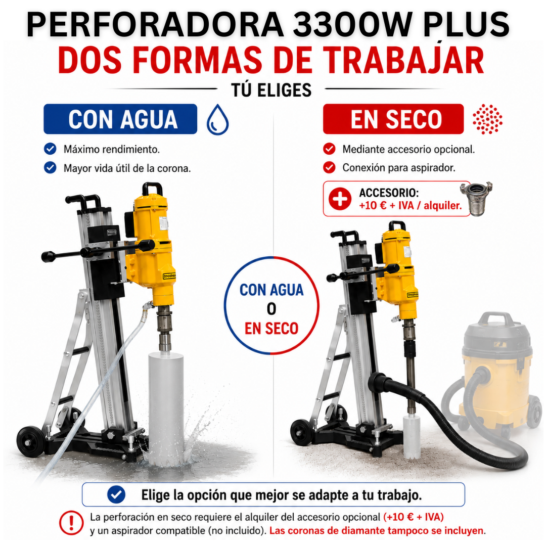 Perforadora Diamante 3300 W Plus